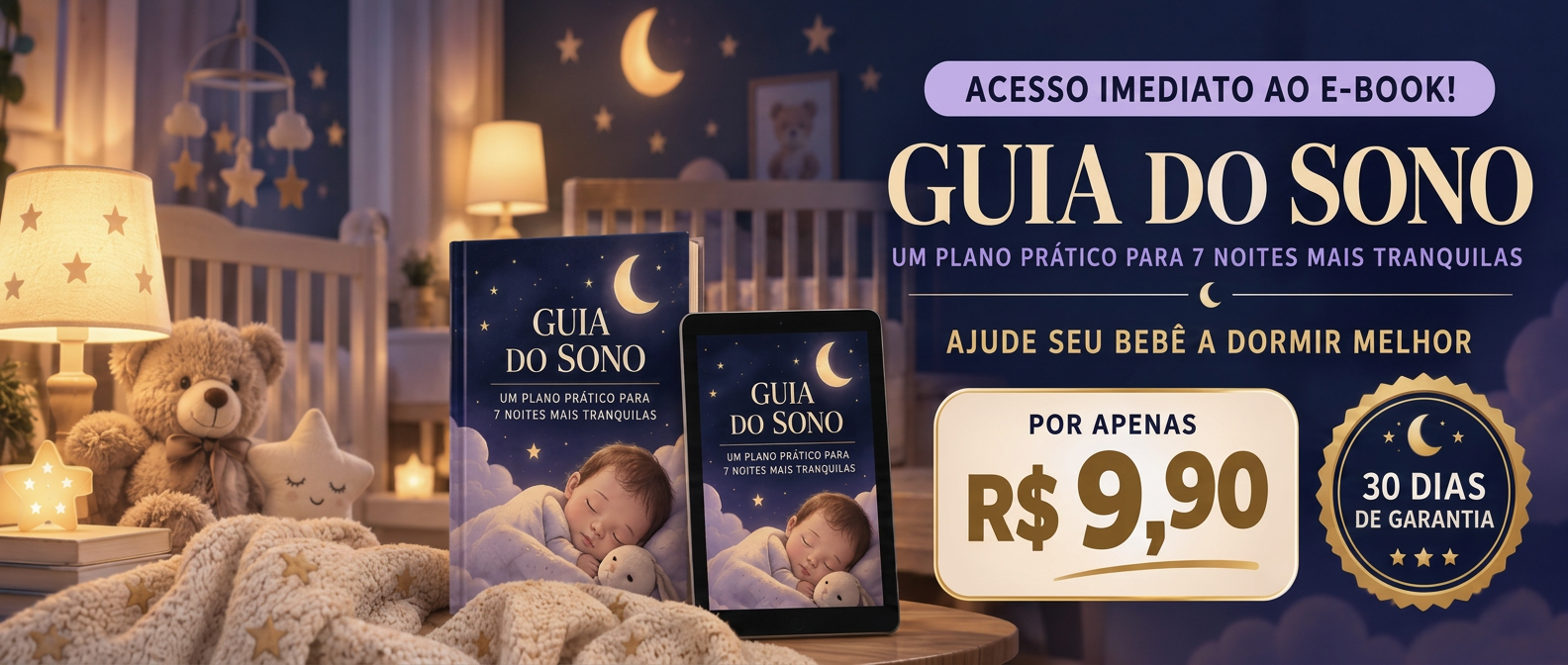 Mockup do e-book Guia do Sono em livro e tablet